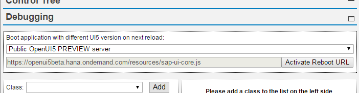 Configuring a Custom URL in the Debugging View