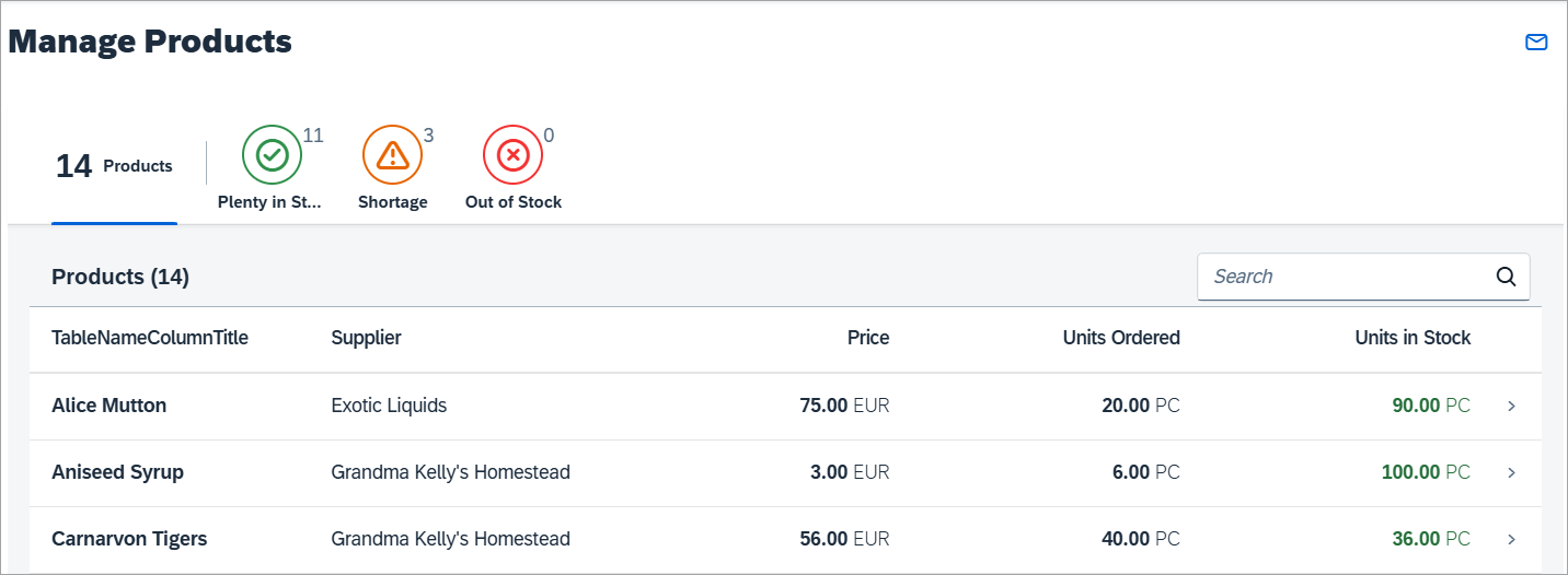 Screenshot of the app with filter tabs showing all products, in stock,
shortage, and out of stock options. Screenshot of the app with filter tabs showing all products, in stock,
shortage, and out of stock options.